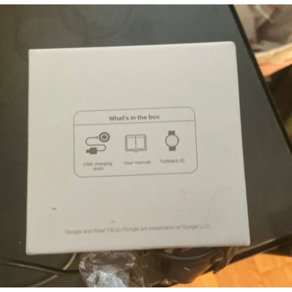 Mobvoi TicWatch E2 Smartwatch Wear OS Google Black Fitness Tracker WG12026